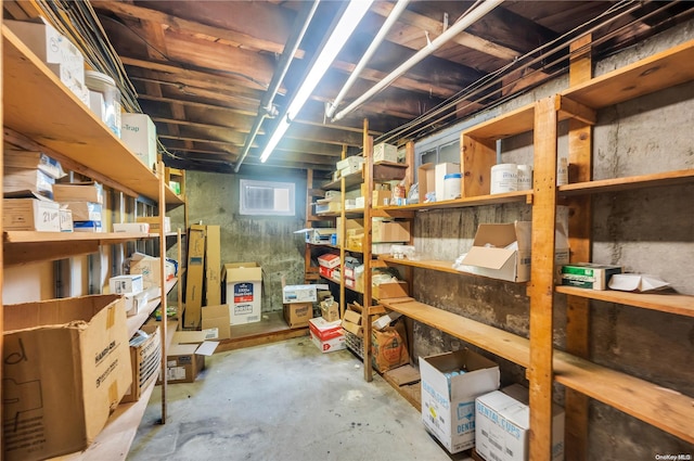 view of storage room