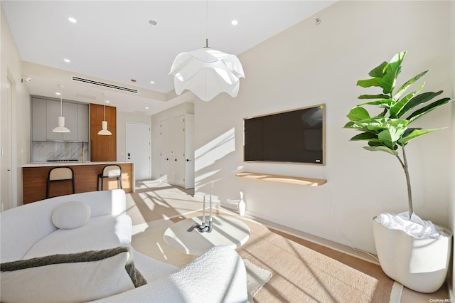 31-16 21st St Unit Ph2C, Astoria, NY 11106 - living room featuring recessed lighting and baseboards