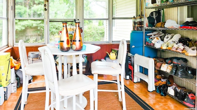 view of sunroom