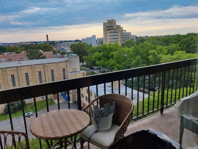 view of balcony