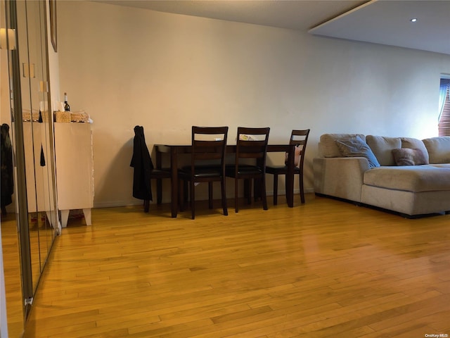 dining room featuring light wood-type flooring