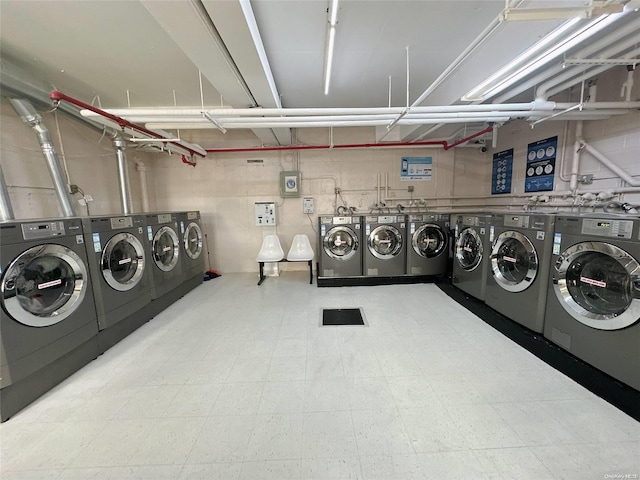 laundry area featuring separate washer and dryer