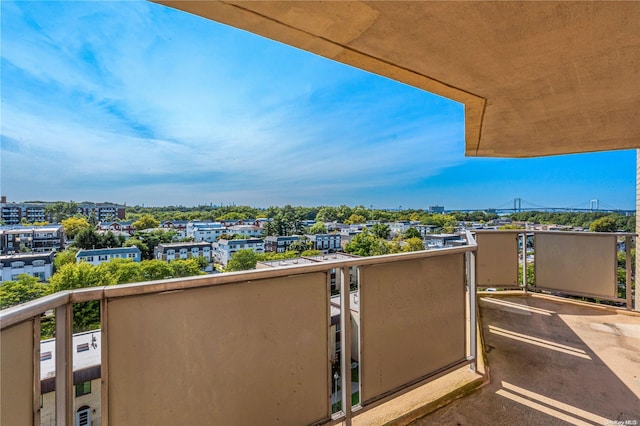 view of balcony