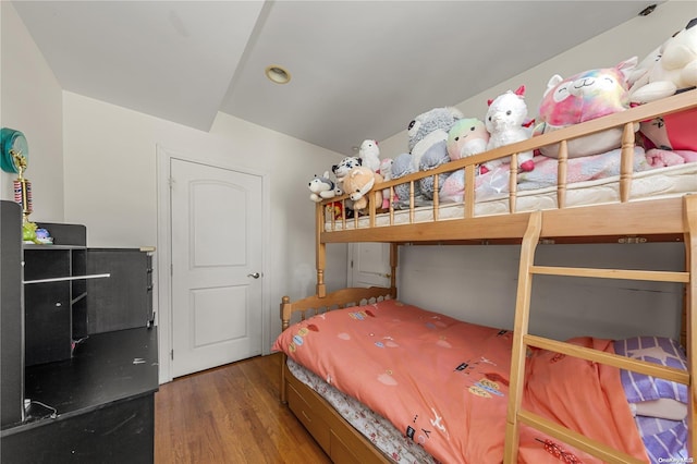 bedroom featuring wood-type flooring