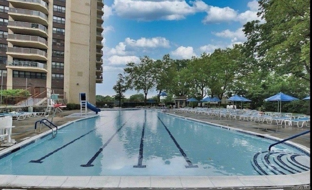 view of pool