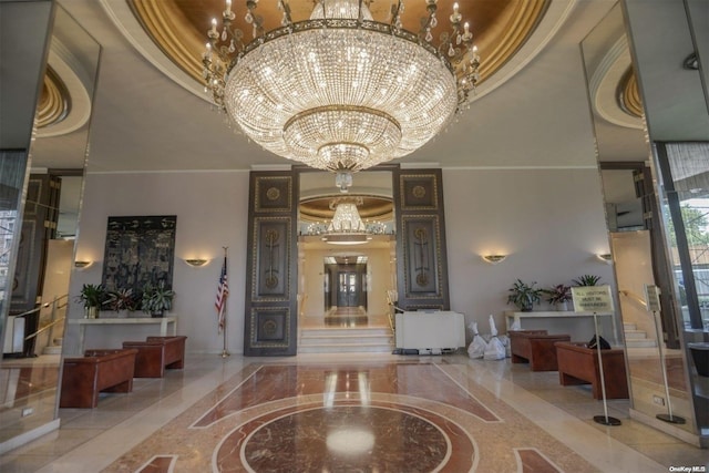 110-11 Queens Blvd Unit F4, Forest Hills, NY 11375 - common area with a towering ceiling and ornamental molding