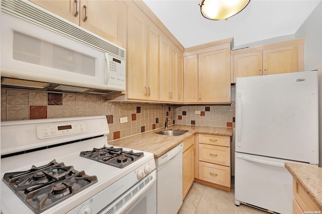 110-11 Queens Blvd Unit F4, Forest Hills, NY 11375 - kitchen featuring white appliances, light brown cabinets, and light countertops