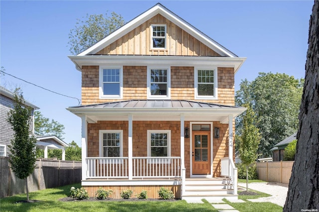 view of front of house with a porch