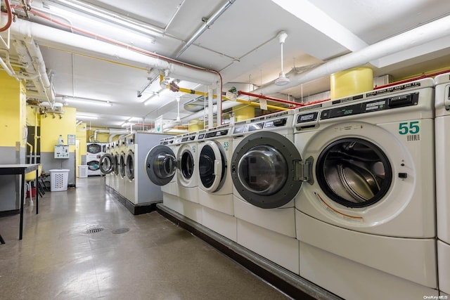 laundry room featuring separate washer and dryer