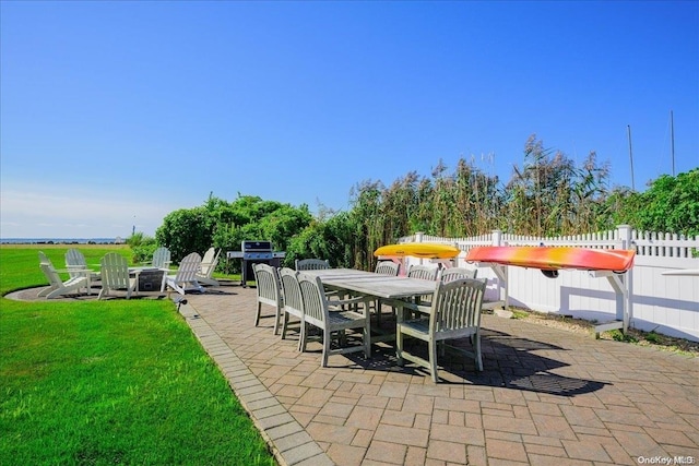 view of patio / terrace with grilling area