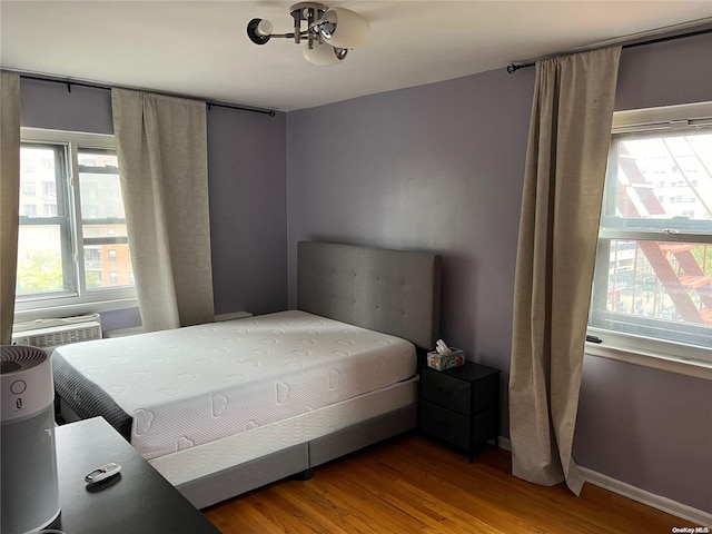 bedroom featuring wood-type flooring