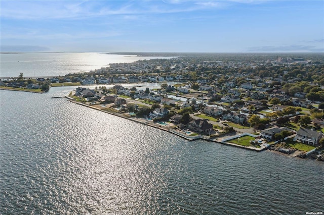 8 Shoal Dr, West Islip, NY 11795 - aerial view of residential area with a large body of water
