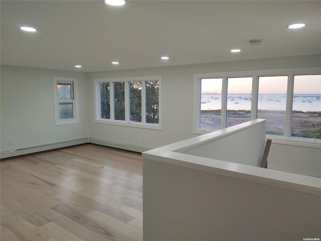 interior space featuring light hardwood / wood-style flooring