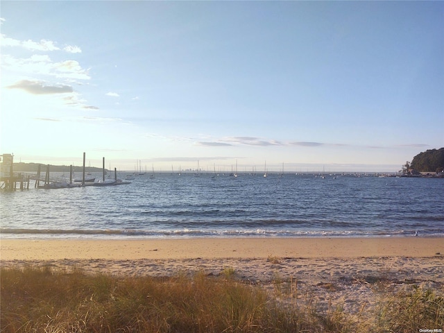 property view of water with a view of the beach