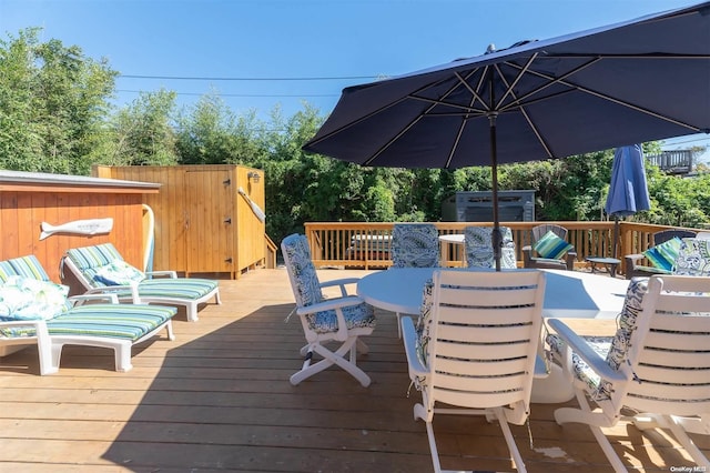 29 Ocean Rd, Ocean Beach, NY 11770 - view of wooden terrace