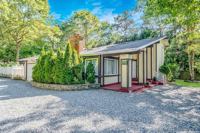 view of front of house featuring a garage