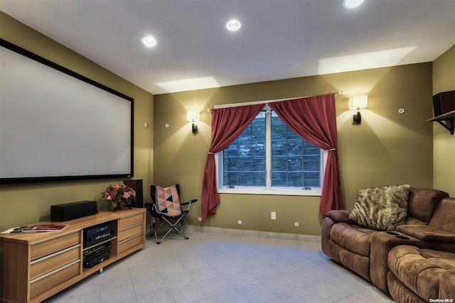 view of home theater room