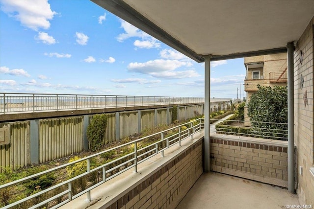 view of balcony