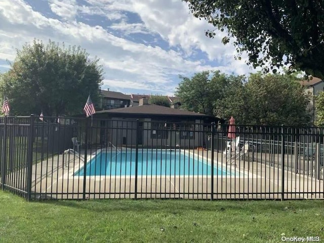 view of pool with a patio