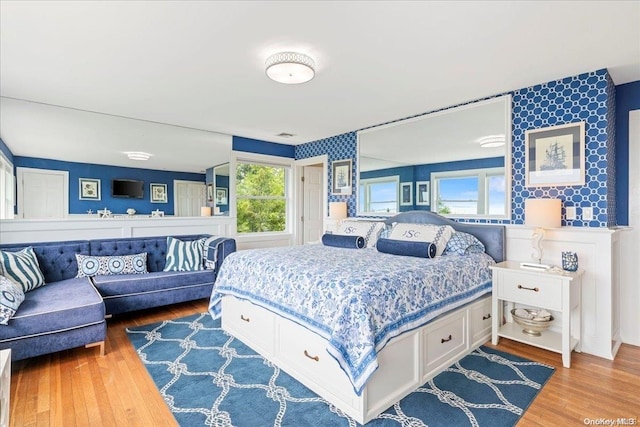 bedroom featuring hardwood / wood-style floors