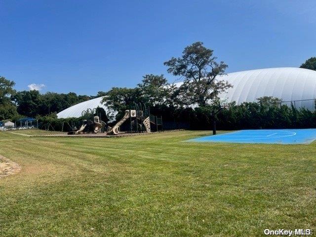 view of yard featuring a playground