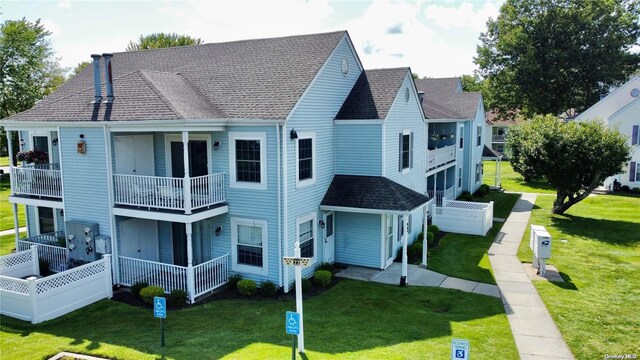 exterior space with a lawn