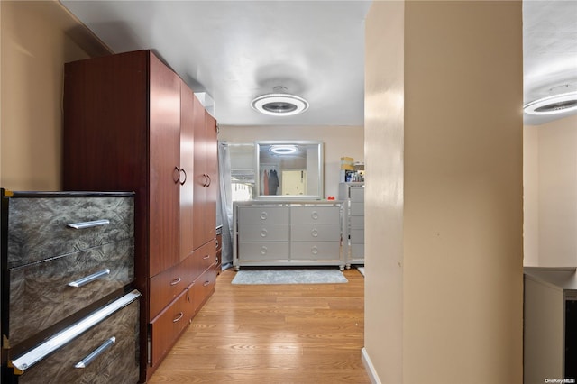 bathroom featuring hardwood / wood-style floors