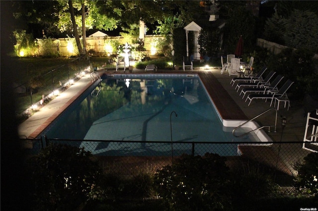 view of pool