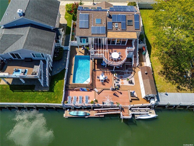 3461 Ocean Ave, Oceanside, NY 11572 - drone / aerial view of a nearby body of water