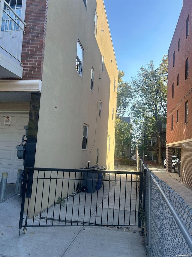 view of home's exterior featuring a garage