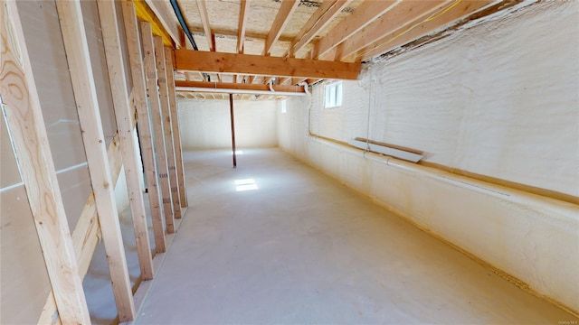 view of basement