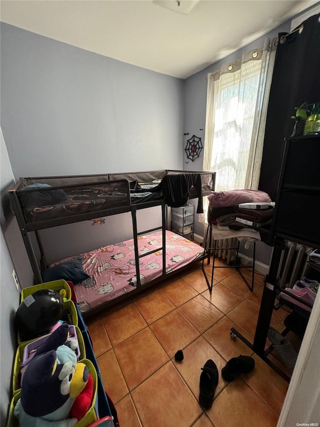 view of tiled bedroom