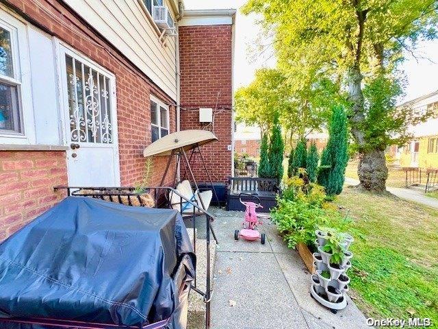 view of patio / terrace with a grill