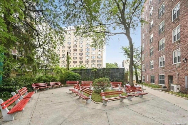 view of property's community with ac unit