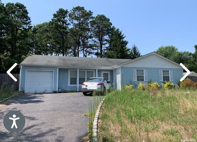 ranch-style house with a garage