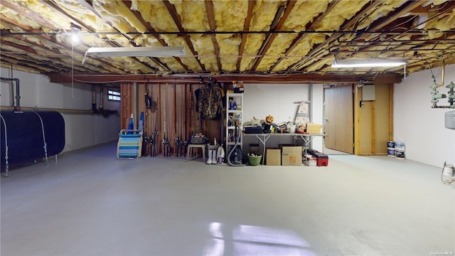 view of basement