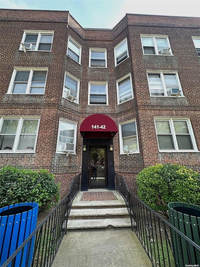 view of property featuring cooling unit