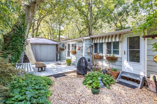 42 Cottage Rd, Baiting Hollow, NY 11933 - exterior space with a patio area