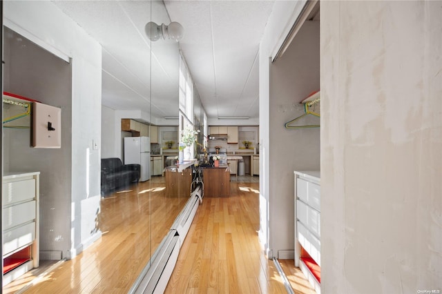 interior space featuring light hardwood / wood-style floors