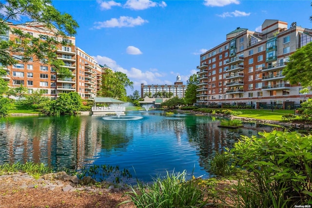 view of water feature