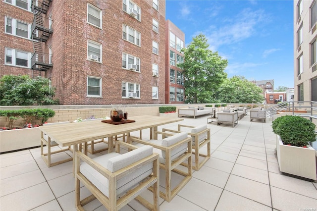 view of patio featuring outdoor lounge area