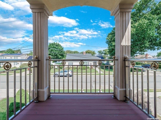 view of balcony