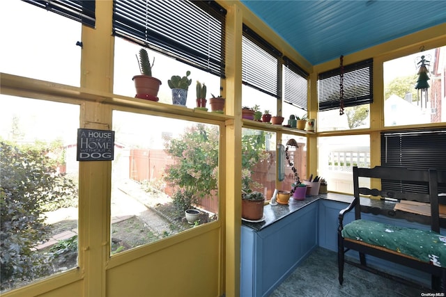 sunroom / solarium with plenty of natural light