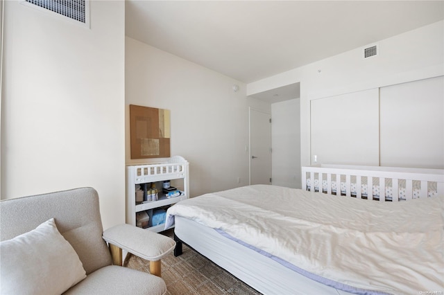 bedroom featuring a closet