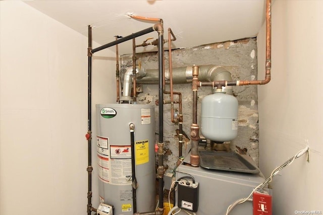 utilities featuring gas water heater