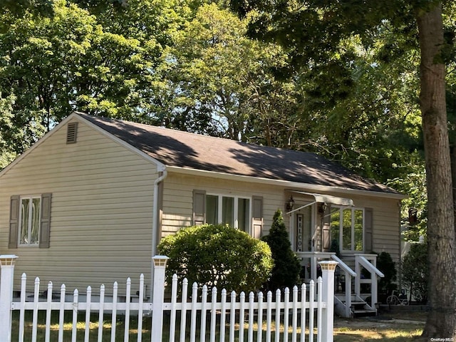 view of front of home