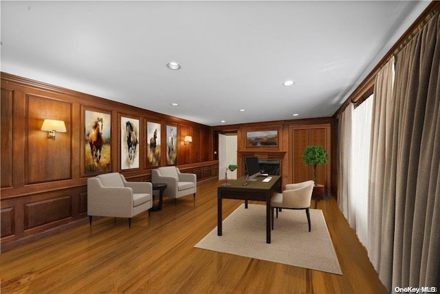 interior space featuring light hardwood / wood-style floors