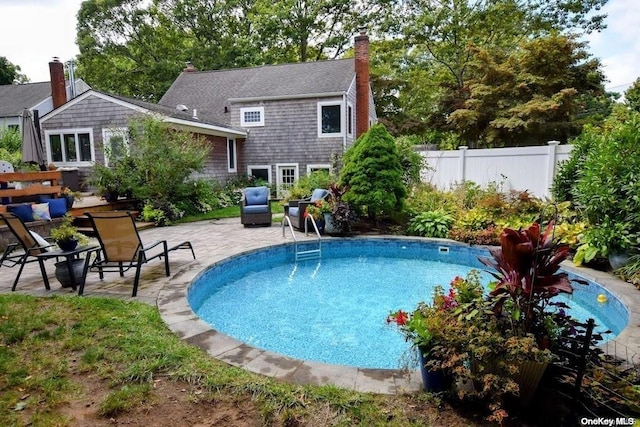 view of pool with a patio