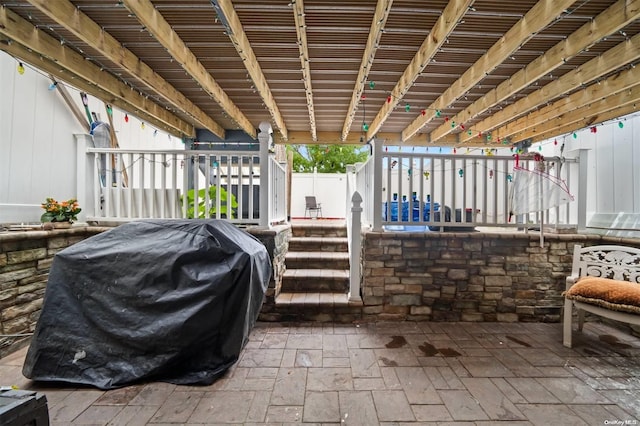 view of patio / terrace with area for grilling