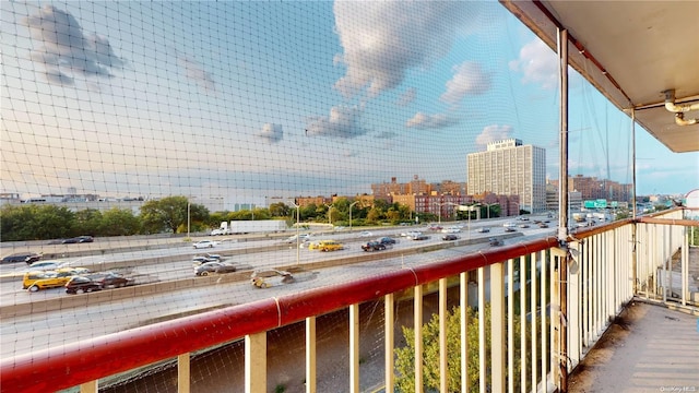 view of balcony